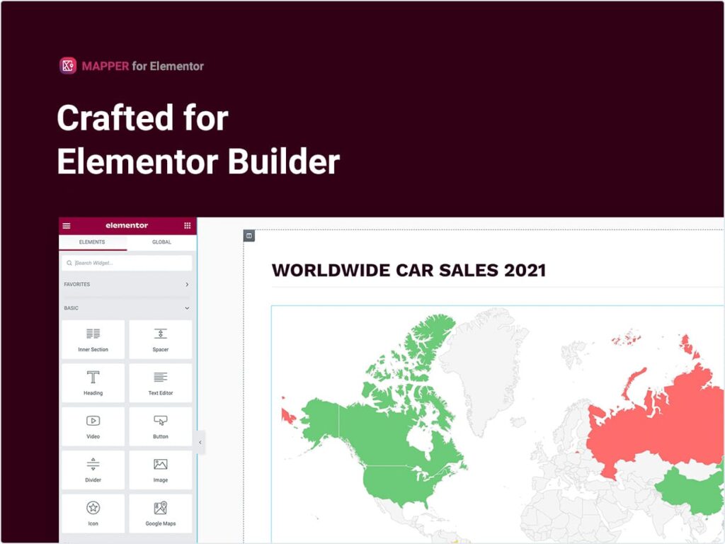 Mapper Plugin – Interactive World Map for Elementor